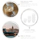 image 2 of LAV 12pc Cozy Stacking Glass Coffee Cups & Saucer Set - 270ml Clear