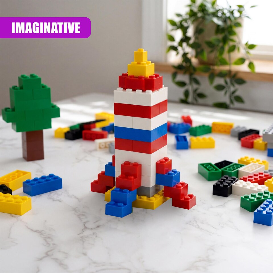image 1 of MTS 1000 Piece Building Bricks Construction Block Set Creative Toy for Kids