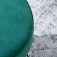 image 2 of OHS Matte Velvet Round Hairpin Stool Home Modern Decor Soft Plush Foot Rest Desk Vanity Chair