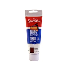 Speedball Fabric Block Printing Ink, Brown, 2.5oz