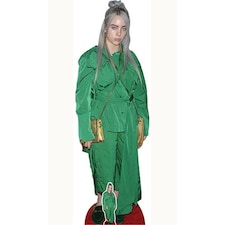 Billie Eilish Green Suit Gold Bag Lifesize Cardboard Cutout 161cm