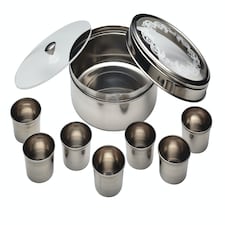 KitchenCraft Spice Box Silver Stainless Steel | Silver