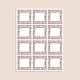 image 3 of Casino Design 65mm Square Sticker sheet of 12