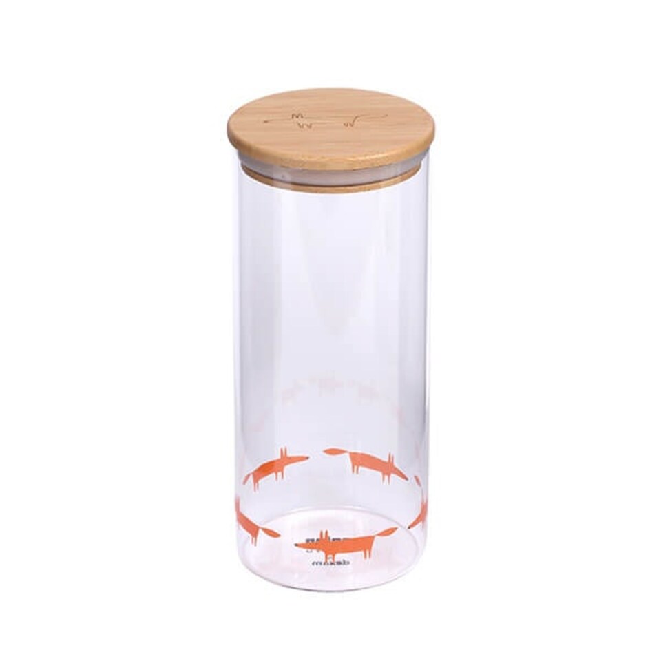 image 1 of Scion Living Mr Fox 1.3L Glass Storage Jar