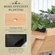 image 6 of Outsunny Wooden Planter Raised Bed Stand Vegetable Flower Bed