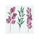 image 1 of Purple & Green Leaves Splash Back | White
