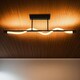 image 2 of Diego Matte Black LED Semi Flush Ceiling Pendant