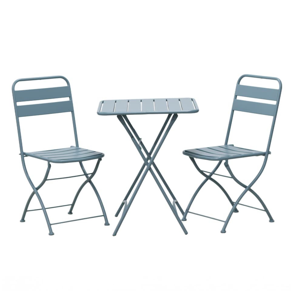 image 1 of Colourways Vibrant Folding Patio or Balcony Set - Blue