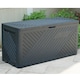 image 2 of Gr8 Garden Anthracite 280L Plastic Storage Box Garden Outdoor Shed Utility Cushion Chest