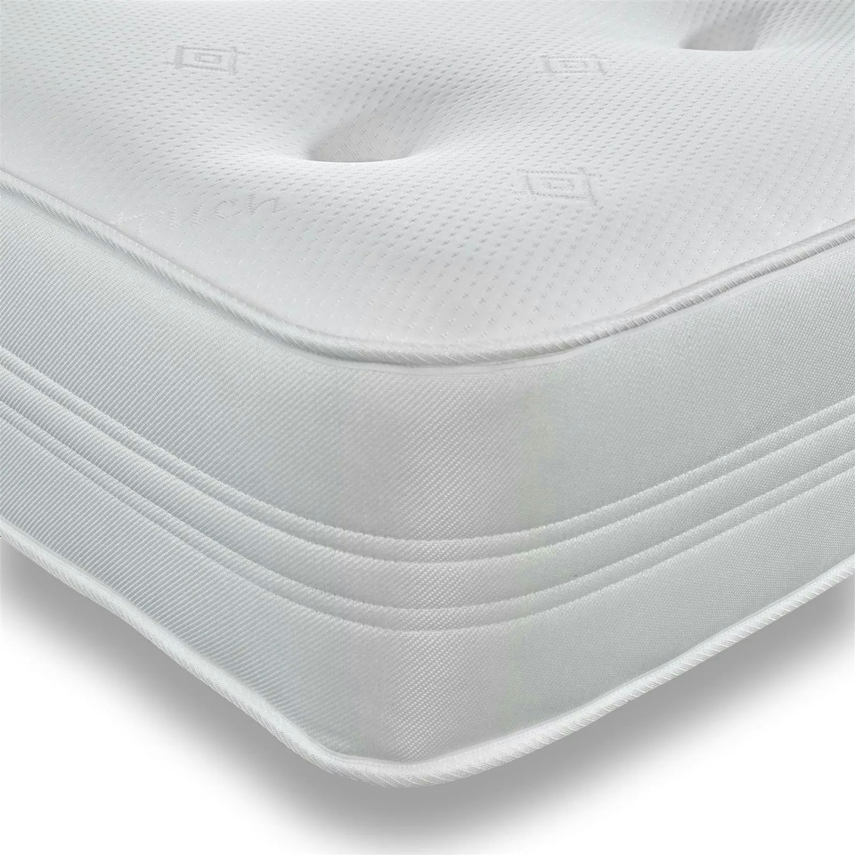 image 1 of Sirocco Airflow Hybrid Mattress - 18cm Deep, Spring & Memory Fibre Support White | Single