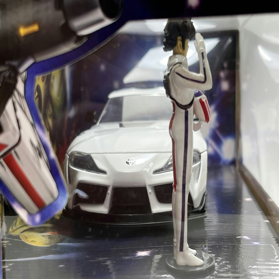 image 1 of Robotech Rick Hunter Figure and 2020 Toyota Supra 1:24 Scale Jada 33685 253255050