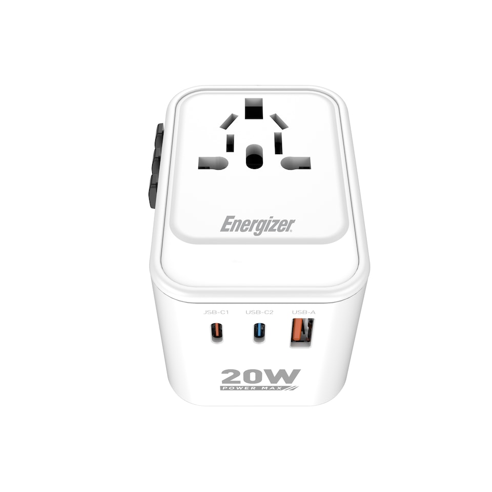 image 1 of Energizer International Travel Adapter 20W PD Charger White