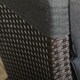 image 9 of Outsunny Garden Recliner w/ Cushion, Reclining Rattan Chair, Dark Grey/Brown