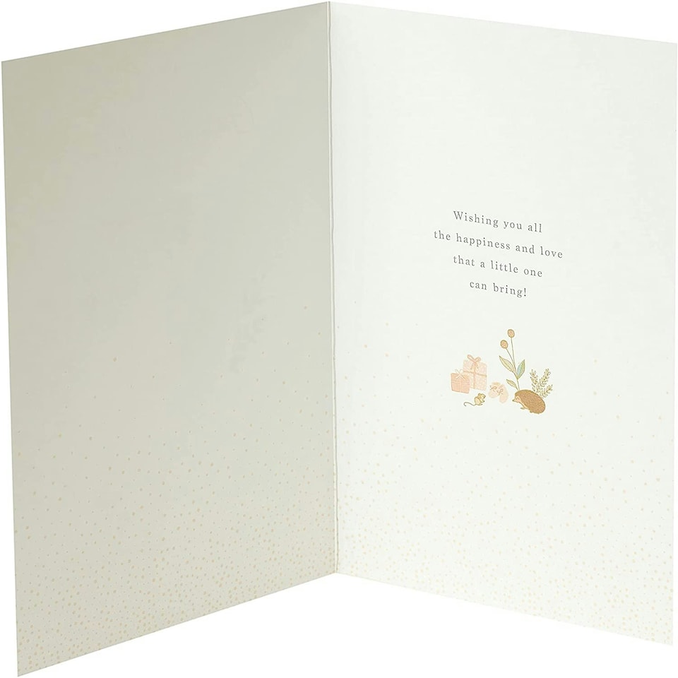 image 1 of Gold Foil Details New Granddaughter Congratulations Card