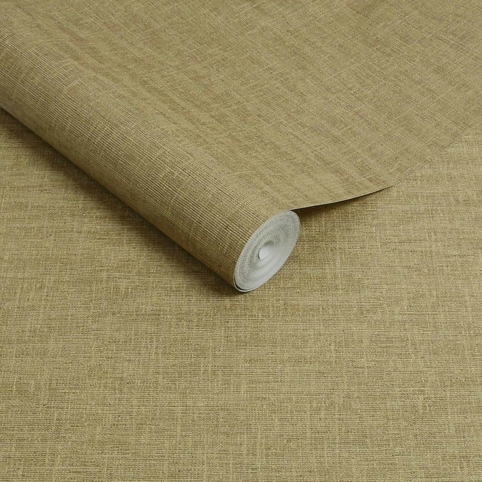 image 1 of Boutique Loom Texture Golden Wallpaper Gold | Metallic