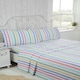 image 2 of Candy Stripe Pure Cotton Duvet Cover Sheet Set Multi | Single