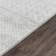 image 3 of LIVABLISS Monaco-Geometric Rug 80 x 220 cm | Grey Ivory