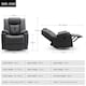 image 8 of Afton Electric Technology Fabric Auto Recliner USB Lounge Sofa Chair (Charcoal)