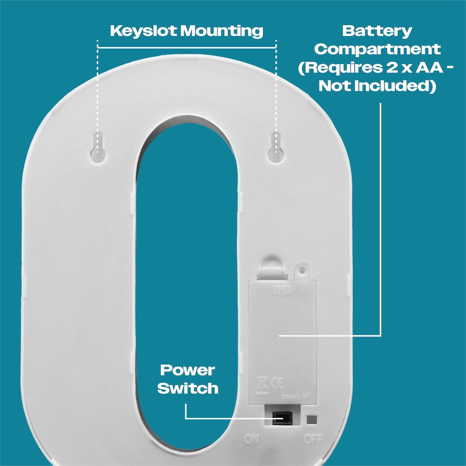 image 1 of Battery Operated RGB Letter   With Remote Control Letter T