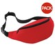 image 1 of Bagbase Adjustable Belt Bag (2.5 Litres) (Pack of 2) - Classic Red - One Size Red
