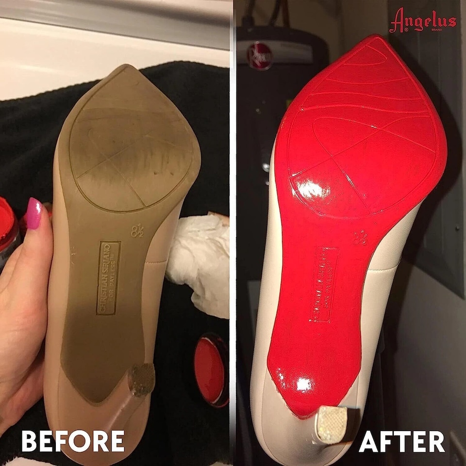 image 1 of Angelus Red Walk on Sole Paint - Luxury Restoration for Shoes 2oz | Red