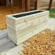 image 1 of London Garden Planter - Pressure Treated Wood - L90 x W90 x H90 cm Brown