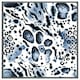 image 4 of Blue leopard print (Picture Frame) White | XL