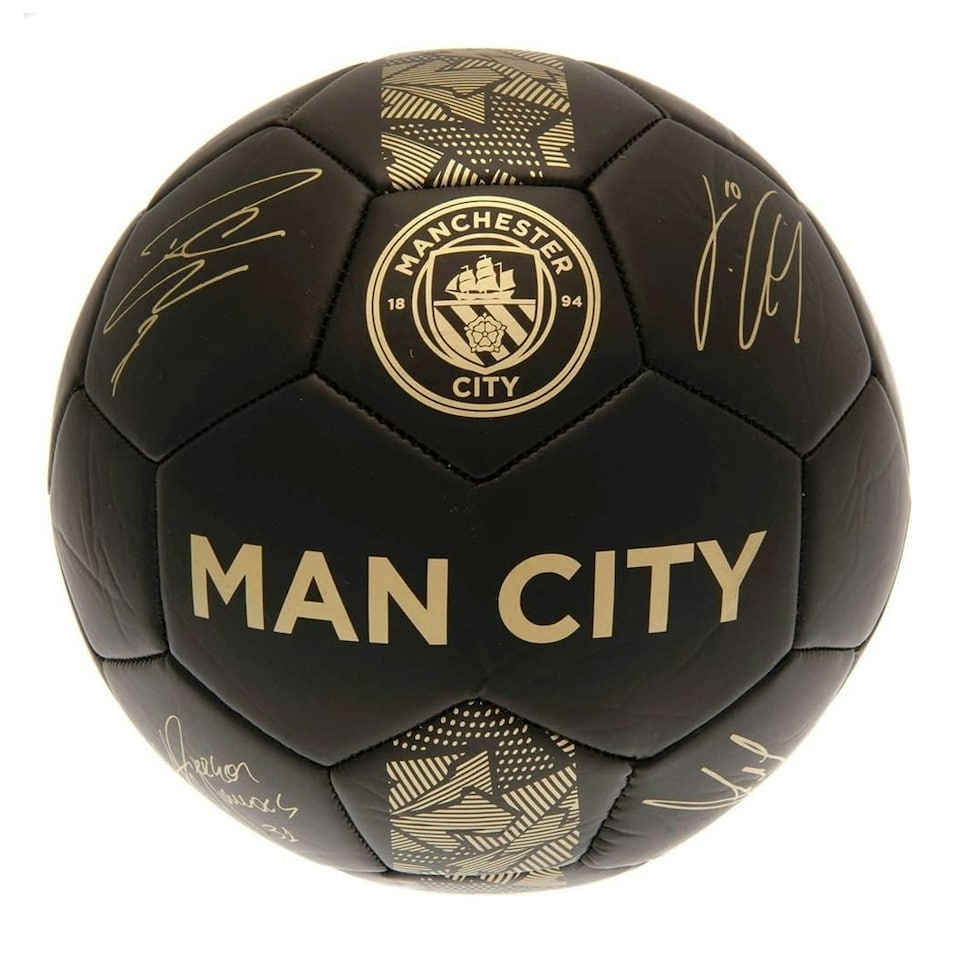 image 1 of Manchester City FC Phantom Signature Football - Size 5 Black
