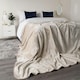 image 4 of OHS Luxury Faux Fur Mink Fleece Blanket, 150x200cm - Mink