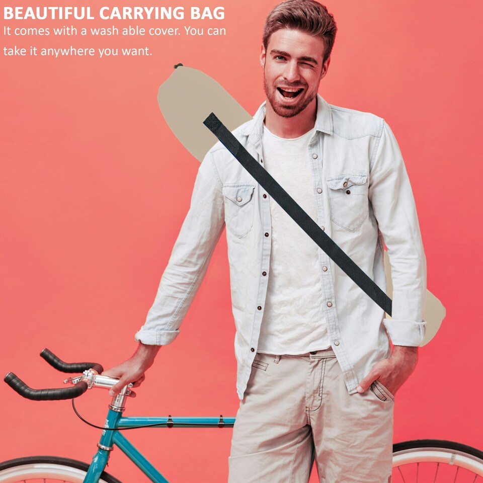 image 1 of Folding Camping Chair Portable Canvas Butterfly Chair for Adults Up to 150kg N/A