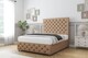image 2 of Sloomy Watson Latte Dumfries Divan Bed With Mattress No Drawers With 54" Floor Standing Headboard & 12" Matching Footboard 4'6 Double | Brown | Latte | Double | 1
