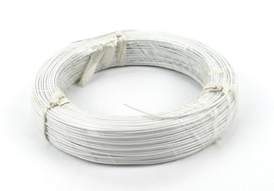 image 1 of Gaugemaster Electric White Wire (7 x 0.2mm) 100m