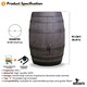 image 4 of Water Butt Kit with Tap, Diverter & Bio Cleaner –  Rainwater Collector for Garden, Balcony & Terrace – Durable Plastic Water Storage Tank | Brown | 250L