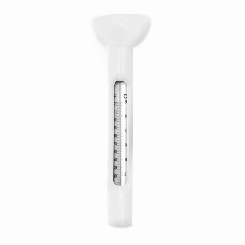 Pisces White Floating Pond or Swimming Pool Thermometer