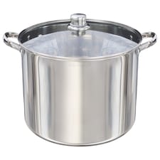 Buckingham Deep Stock Pot Stainless Steel with Glass Lid 30 cm , 16.5 Litre