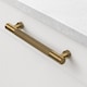 image 4 of Pushka Home Solid Brass Knurled Bar Handle 224mm - Antique Gold