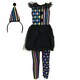 image 2 of Bristol Novelty Children/Kids Quarter Sawn Clown Girl Costume - Black - S S