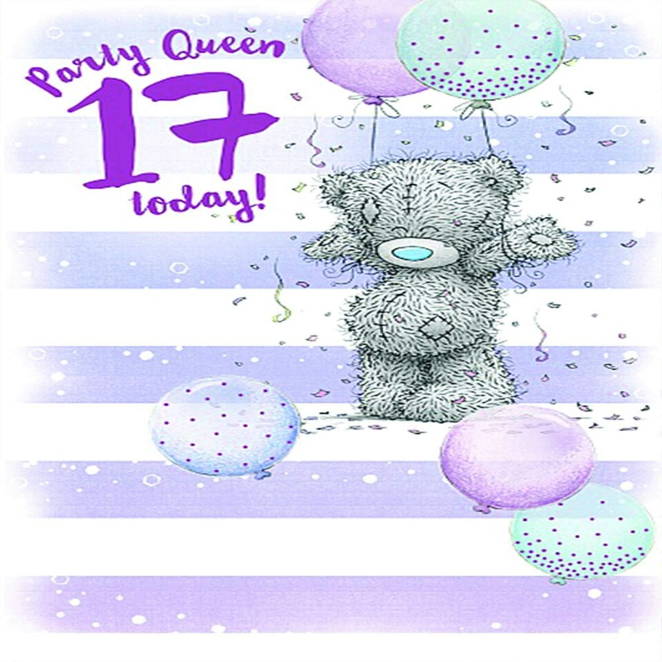 image 1 of Me To You Party Girl 17 Today! Birthday Card