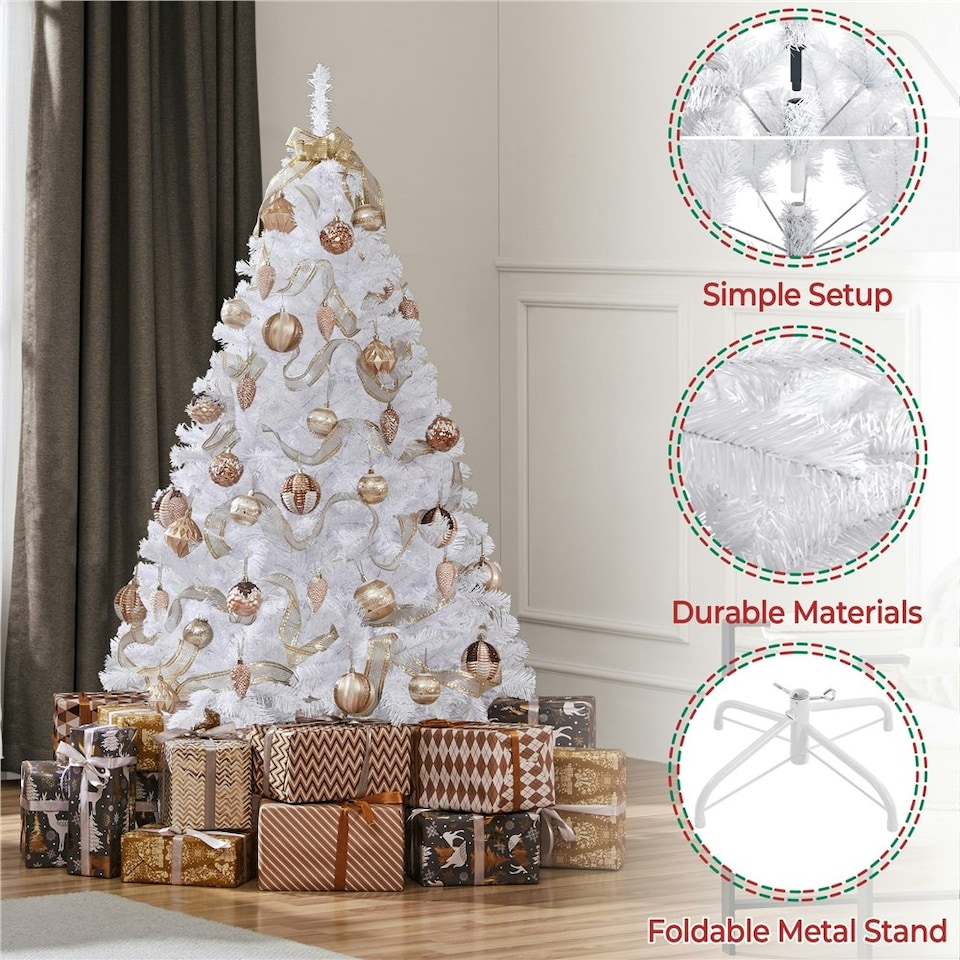 image 1 of Yaheetech Artificial Christmas Tree with PVC Tips