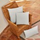 image 2 of Westford Mill Fairtrade Cotton Canvas Cushion Cover - Natural - L