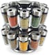 image 1 of Cole & Mason Cambridge 20 Glass Rotating Spice Rack, Spice and Herb Organiser/Storage, Glass Spice Jars with Labels, Herbs and Spices Included