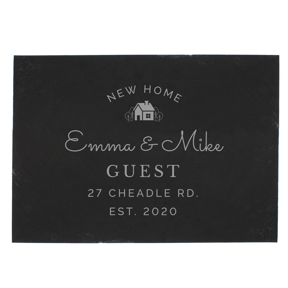 image 1 of Personalised New Home Slate Black