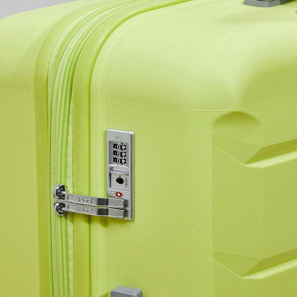 image 1 of Rock Tulum 3 Piece Set Suitcases Lime | Green | Large