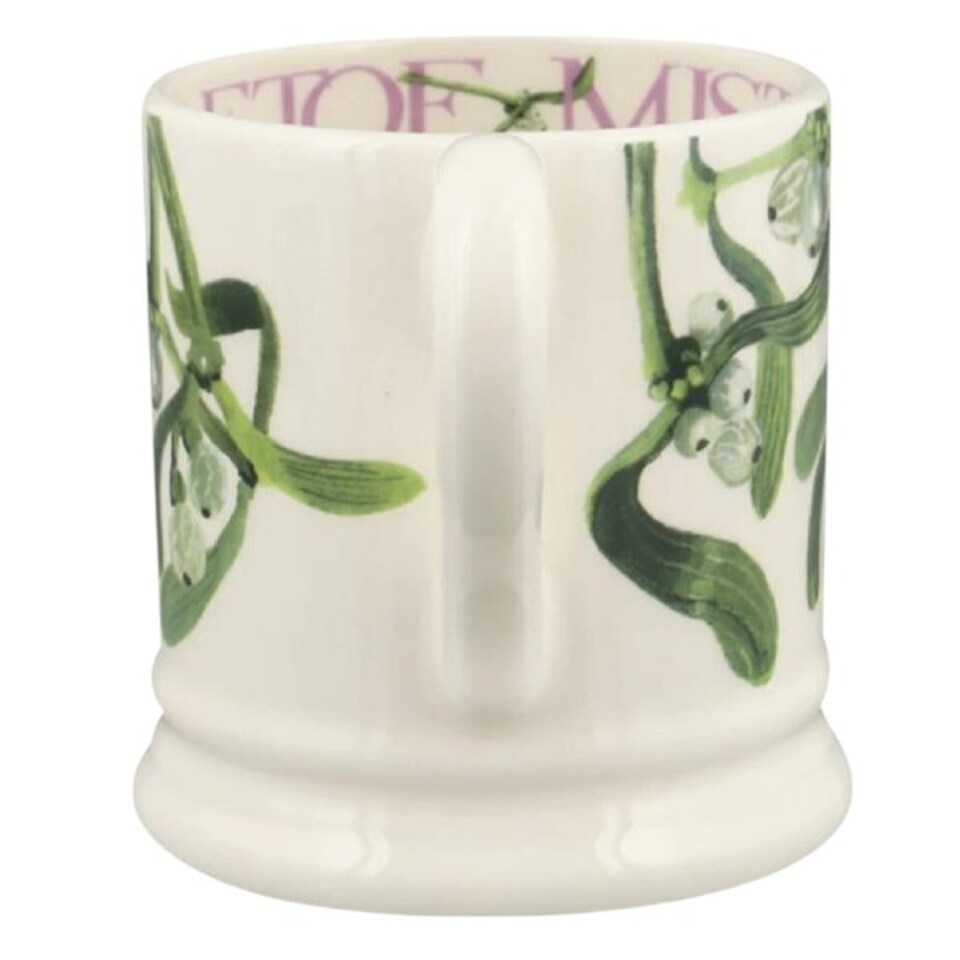 image 1 of Mug: 1 x 300ml Emma Bridgewater Mistletoe Half Pint Mug, Ceramic White
