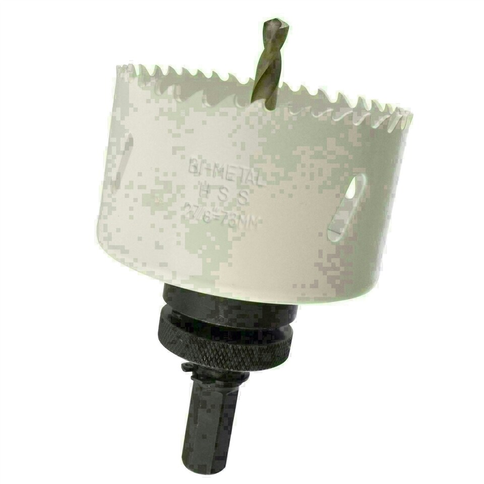 image 1 of 73mm HSS Hole Saw Holesaw Bi-Metal Blade Cutter Drill And Drill Adaptor Arbor