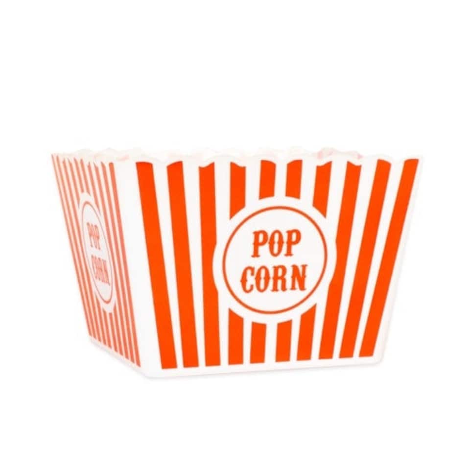 Large Reusable Plastic Popcorn Bowl 21cm