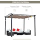 image 3 of Outsunny 3x3(m) Pergola Gazebo Sun Shade Shelter Aluminium Garden Canopy, Brown