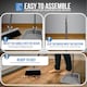 image 7 of Long Handled Upright Dustpan and Brush Set Ergonomic Standing Sweeper