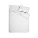 image 5 of Catherine Lansfield Crinkle Seersucker Duvet Cover Set White | White | Super King