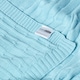 image 7 of Homescapes Cotton Cable Knit Throw - Pastel Blue - 130 x 170 cm | Blue